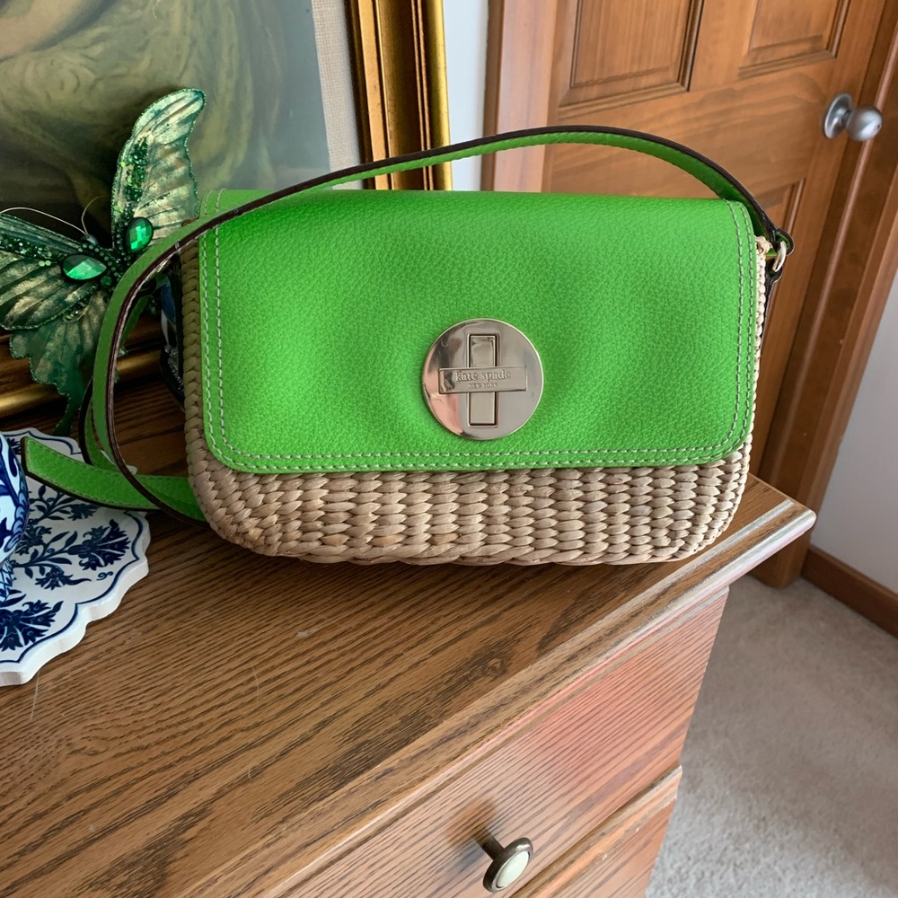 Kate spade cross body wicker bag